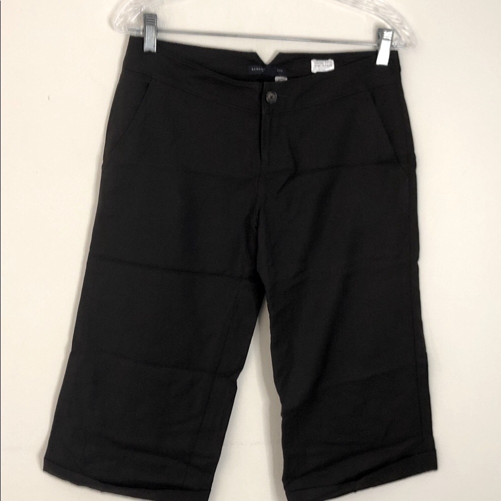 Banana Republic Clemente’s Rachel Wool Silk Solid Dark Brown Trouser short SZ 2